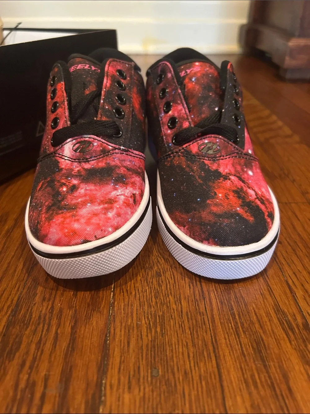 Heelys Kids Galaxy Pink & Black Skate Sneakers with Removable Wheels